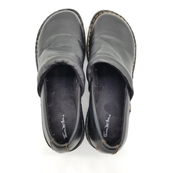 Thom McAn Sharon Leather Working Clogs Sz 7 Wide - Picture 6 of 8